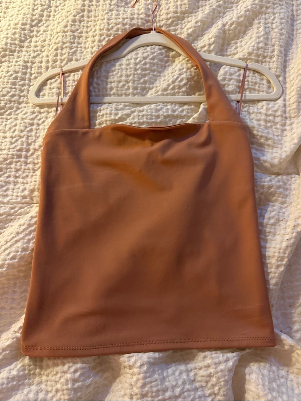 Express Women's Halter Tank Top in Rust Brown